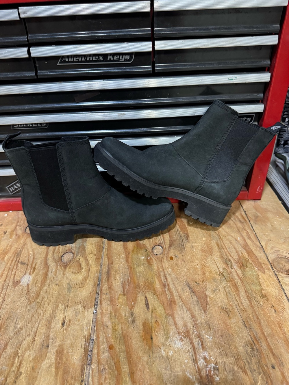 Timberland Women's Carnaby Cool Chelsea Boots Size 11 Black New - Picture 7 of 9